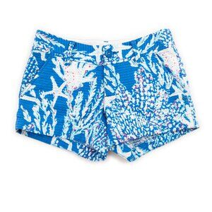 LILLY PULITZER The Callahan Short blue textured shorts size 00